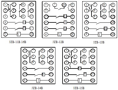 JZB-15B內(nèi)部端子圖