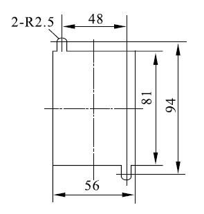 DZ-700/3320安裝開孔尺寸圖