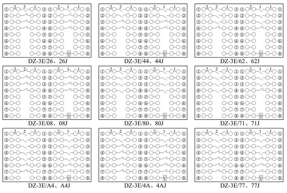 DZ-3E/4A、DZ-3E/4AJ接線圖