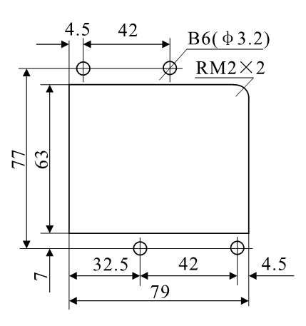 DZ-3E/A4、DZ-3E/A4J安裝開孔尺寸圖