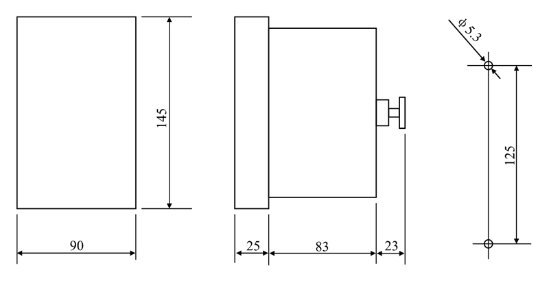 DZ-417外形及開孔尺寸圖