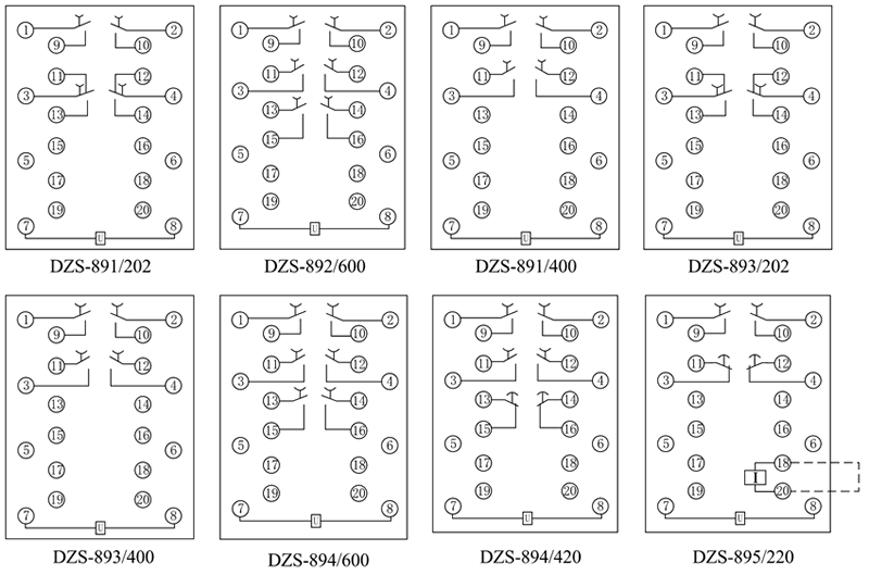 DZS-894/600內(nèi)部接線圖