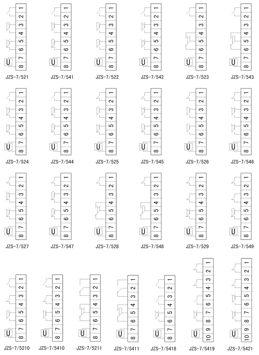 JZS-7/544內(nèi)部接線圖