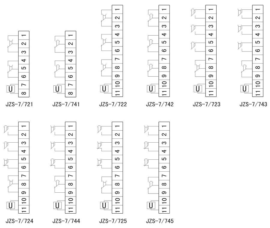 JZS-7/723內(nèi)部接線圖