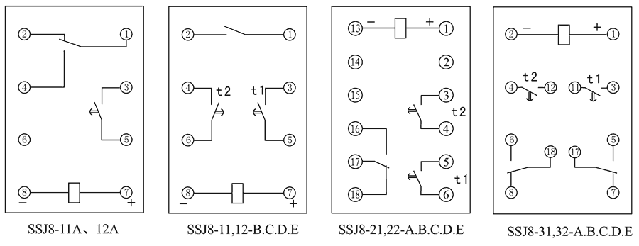 SSJ8-22E內(nèi)部接線圖