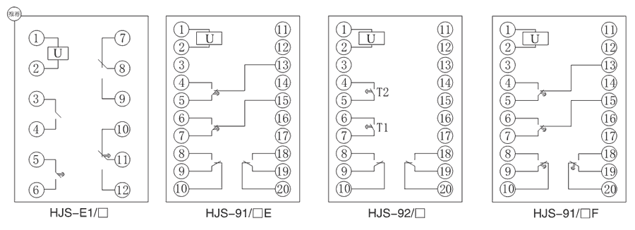 HJS-92/1內(nèi)部接線圖