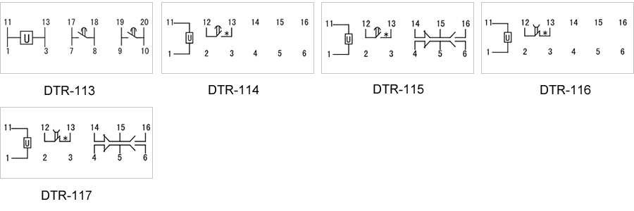 DTR-114內(nèi)部接線圖