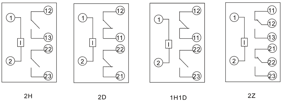 HDLN-1-1H1D-2內(nèi)部接線圖