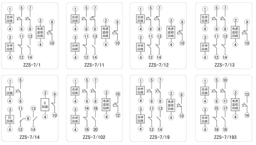 ZZS-7/19內(nèi)部接線圖