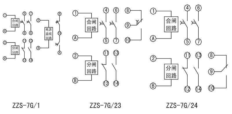 ZZS-7G/23內(nèi)部接線圖