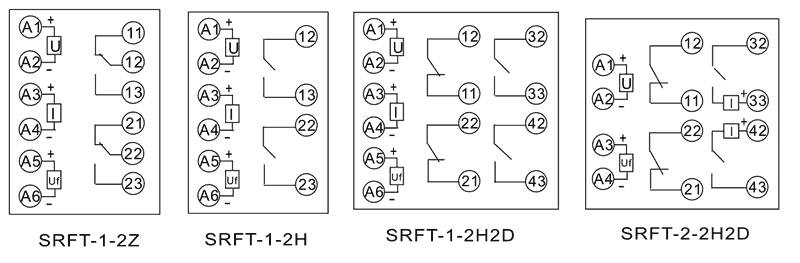 SRFT-4-2H內(nèi)部接線圖