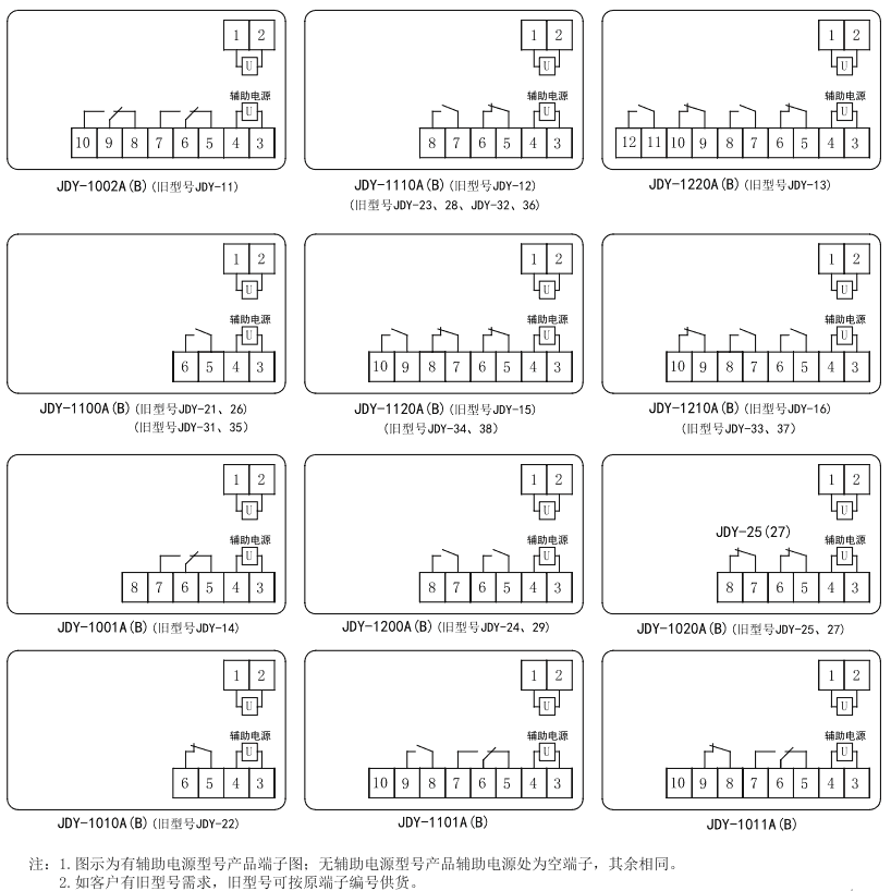 JDY-1101B內(nèi)部接線圖