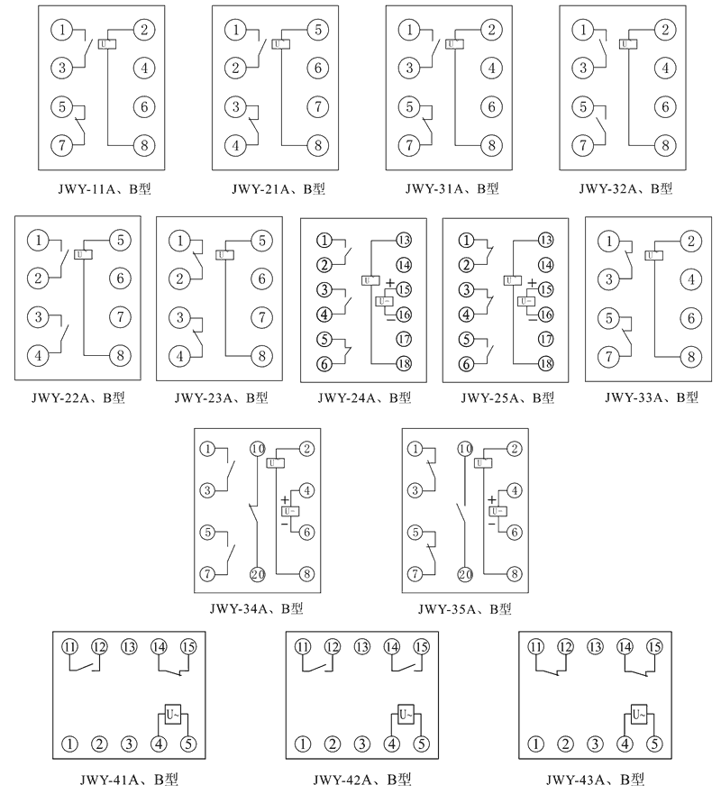 JWY-34A內部接線圖