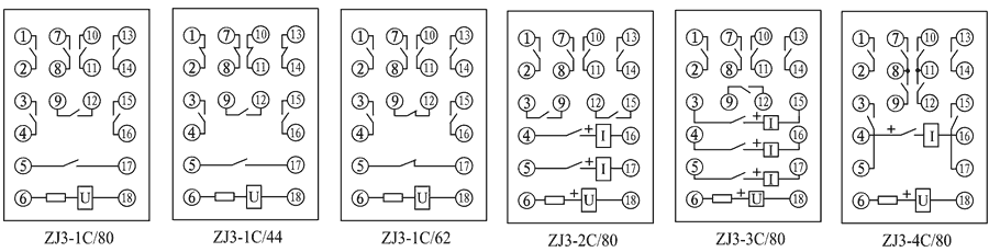 ZJ3-4C/80內部接線圖