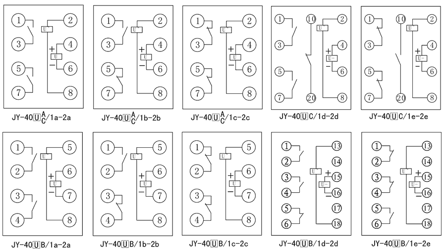 JY-40B/1A內(nèi)部接線圖