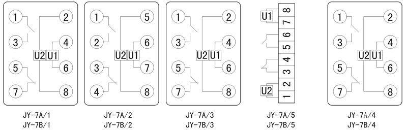 JY-7A/1內(nèi)部接線圖