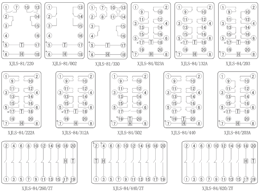 XJLS-84/203內(nèi)部接線圖