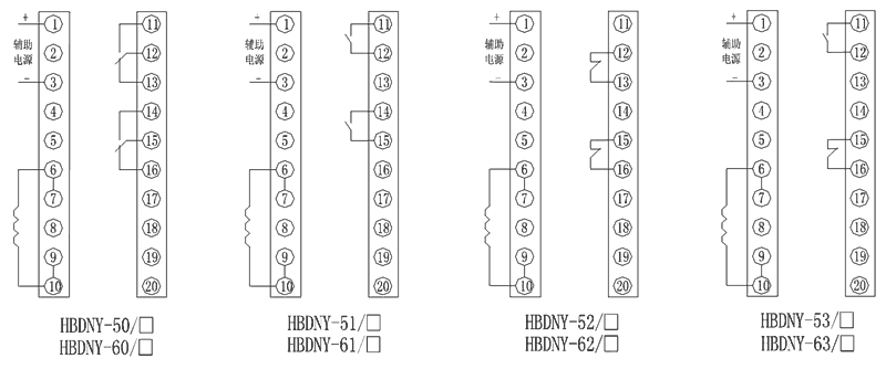 HBDNY-63/1內(nèi)部接線圖