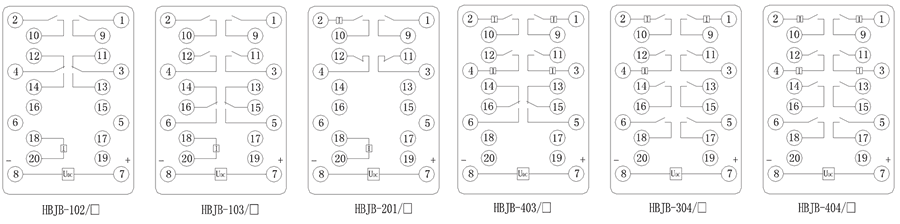 HBJB-404/1內(nèi)部接線圖