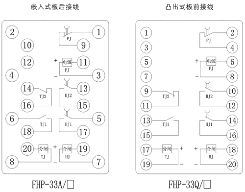 FHP-33A/4內(nèi)部接線圖