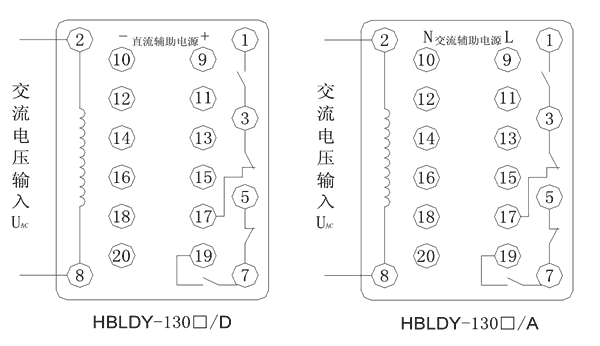 HBLDY-1301/A內(nèi)部接線(xiàn)圖