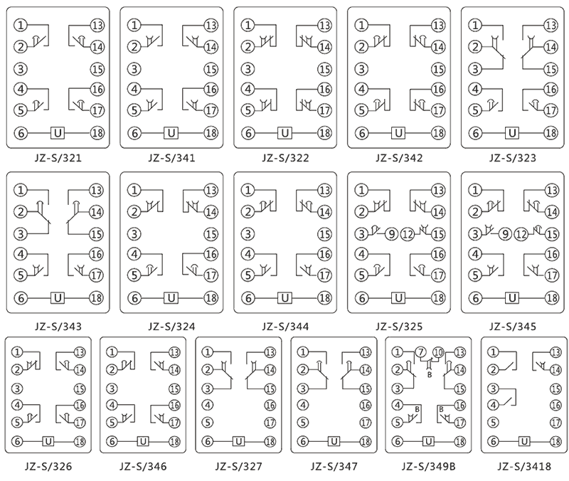 JZ-S/323內(nèi)部接線圖