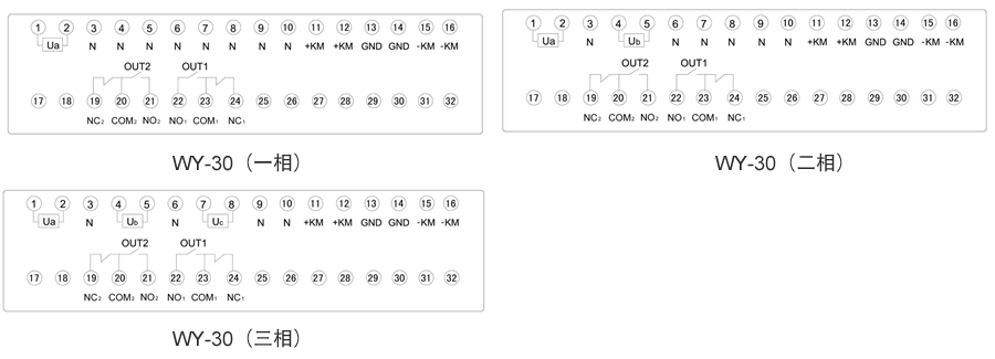 WY-31A3內(nèi)部接線(xiàn)圖