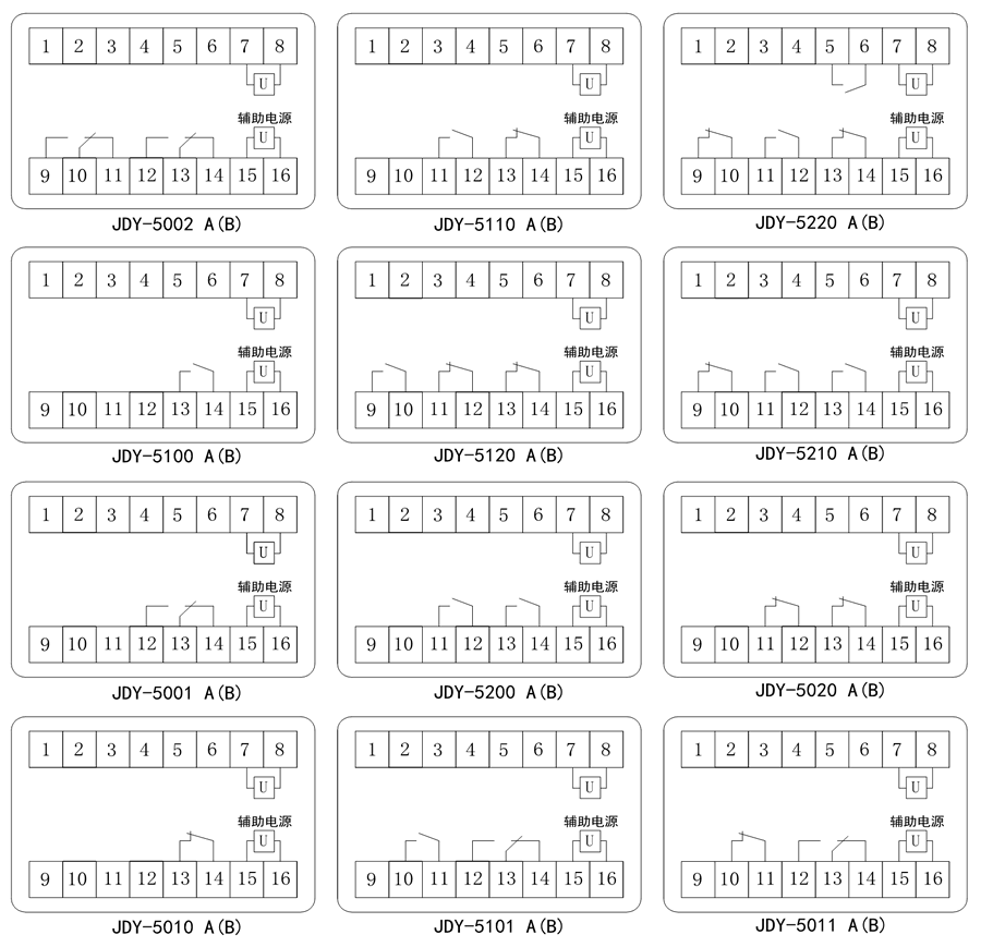 JDY-5020內(nèi)部接線圖