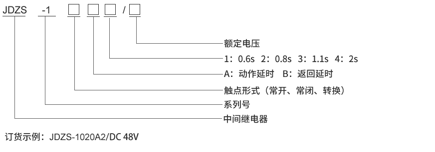 JDZS-1001型號(hào)及其含義